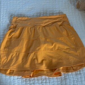 Lululemon Orange Athletic Skirt